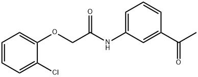 497087-19-1 N-(3-acetylphenyl)-2-(2-chlorophenoxy)acetamide