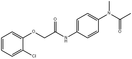 N-{4-[acetyl(methyl)amino]phenyl}-2-(2-chlorophenoxy)acetamide Structure
