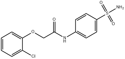 N-[4-(aminosulfonyl)phenyl]-2-(2-chlorophenoxy)acetamide 结构式