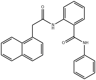 2-[(1-naphthylacetyl)amino]-N-phenylbenzamide 化学構造式