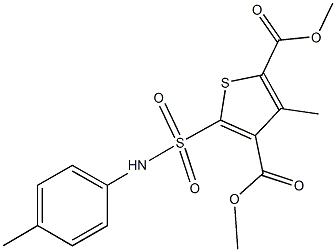 497089-42-6 dimethyl 3-methyl-5-(4-toluidinosulfonyl)-2,4-thiophenedicarboxylate