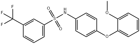 N-[4-(2-methoxyphenoxy)phenyl]-3-(trifluoromethyl)benzenesulfonamide Structure