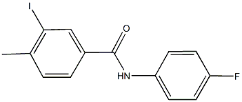 N-(4-fluorophenyl)-3-iodo-4-methylbenzamide,497089-70-0,结构式