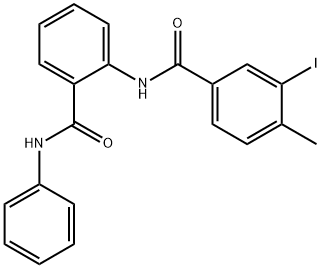 N-[2-(anilinocarbonyl)phenyl]-3-iodo-4-methylbenzamide Structure