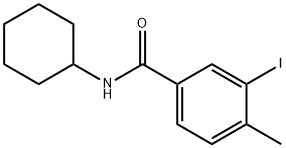 N-cyclohexyl-3-iodo-4-methylbenzamide 化学構造式