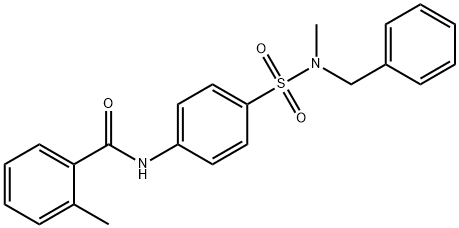 N-(4-{[benzyl(methyl)amino]sulfonyl}phenyl)-2-methylbenzamide Structure