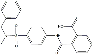 2-[(4-{[benzyl(methyl)amino]sulfonyl}anilino)carbonyl]benzoic acid|