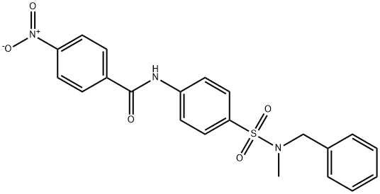 N-(4-{[benzyl(methyl)amino]sulfonyl}phenyl)-4-nitrobenzamide Struktur