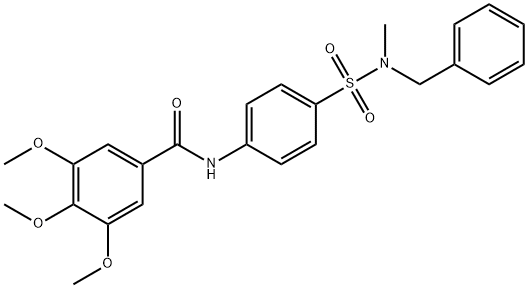 N-(4-{[benzyl(methyl)amino]sulfonyl}phenyl)-3,4,5-trimethoxybenzamide Structure