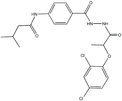497090-30-9 N-[4-({2-[2-(2,4-dichlorophenoxy)propanoyl]hydrazino}carbonyl)phenyl]-3-methylbutanamide