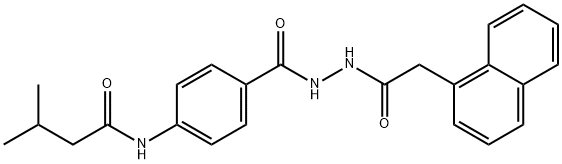 3-methyl-N-(4-{[2-(1-naphthylacetyl)hydrazino]carbonyl}phenyl)butanamide|