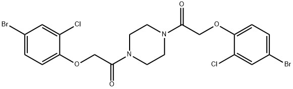 497091-60-8 1,4-bis[(4-bromo-2-chlorophenoxy)acetyl]piperazine