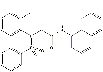 2-[2,3-dimethyl(phenylsulfonyl)anilino]-N-(1-naphthyl)acetamide|