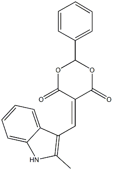 497226-19-4 5-[(2-methyl-1H-indol-3-yl)methylidene]-2-phenyl-1,3-dioxane-4,6-dione