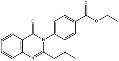 ethyl 4-(4-oxo-2-propylquinazolin-3(4H)-yl)benzoate Struktur