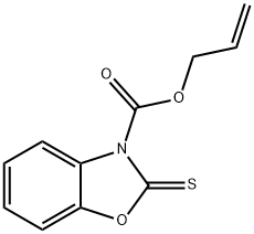 allyl 2-thioxo-1,3-benzoxazole-3(2H)-carboxylate 化学構造式