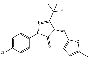 497836-47-2 2-(4-chlorophenyl)-4-[(5-methyl-2-furyl)methylene]-5-(trifluoromethyl)-2,4-dihydro-3H-pyrazol-3-one