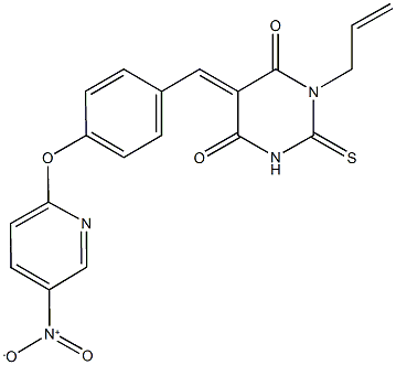 497836-67-6 1-allyl-5-[4-({5-nitropyridin-2-yl}oxy)benzylidene]-2-thioxodihydropyrimidine-4,6(1H,5H)-dione