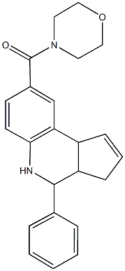 497848-90-5 8-(4-morpholinylcarbonyl)-4-phenyl-3a,4,5,9b-tetrahydro-3H-cyclopenta[c]quinoline