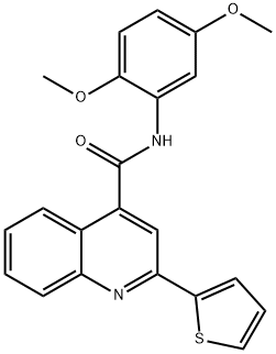 N-(2,5-dimethoxyphenyl)-2-(2-thienyl)-4-quinolinecarboxamide Structure