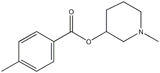 1-methyl-3-piperidinyl 4-methylbenzoate,497864-94-5,结构式