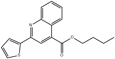 butyl 2-(2-thienyl)-4-quinolinecarboxylate Struktur