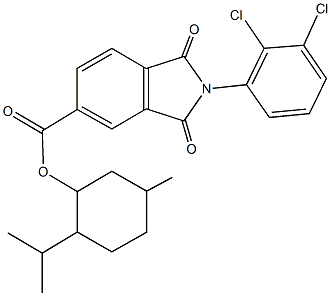 2-isopropyl-5-methylcyclohexyl 2-(2,3-dichlorophenyl)-1,3-dioxo-5-isoindolinecarboxylate,497916-45-7,结构式