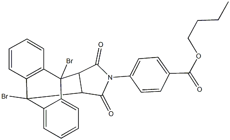 butyl 4-(1,8-dibromo-16,18-dioxo-17-azapentacyclo[6.6.5.0~2,7~.0~9,14~.0~15,19~]nonadeca-2,4,6,9,11,13-hexaen-17-yl)benzoate|