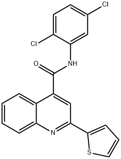 N-(2,5-dichlorophenyl)-2-(2-thienyl)-4-quinolinecarboxamide 结构式