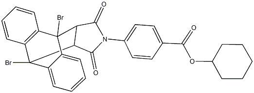 497945-57-0 cyclohexyl 4-(1,8-dibromo-16,18-dioxo-17-azapentacyclo[6.6.5.0~2,7~.0~9,14~.0~15,19~]nonadeca-2,4,6,9,11,13-hexaen-17-yl)benzoate