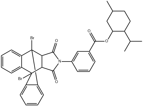 497945-58-1 2-isopropyl-5-methylcyclohexyl 3-(1,8-dibromo-16,18-dioxo-17-azapentacyclo[6.6.5.0~2,7~.0~9,14~.0~15,19~]nonadeca-2,4,6,9,11,13-hexaen-17-yl)benzoate