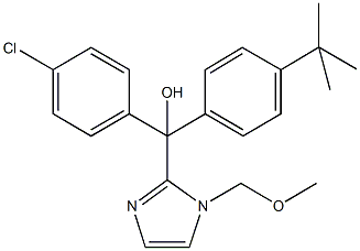 (4-tert-butylphenyl)(4-chlorophenyl)[1-(methoxymethyl)-1H-imidazol-2-yl]methanol Structure