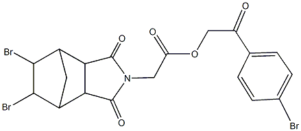 498529-79-6 2-(4-bromophenyl)-2-oxoethyl (8,9-dibromo-3,5-dioxo-4-azatricyclo[5.2.1.0~2,6~]dec-4-yl)acetate