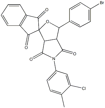 3-(4-bromophenyl)-5-(3-chloro-4-methylphenyl)-4,6-dioxohexahydrospiro(1H-furo[3,4-c]pyrrole-1,2