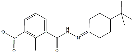 N'-(4-tert-butylcyclohexylidene)-3-nitro-2-methylbenzohydrazide Structure