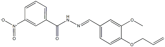 N'-[4-(allyloxy)-3-methoxybenzylidene]-3-nitrobenzohydrazide Struktur