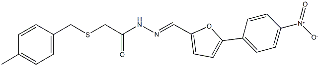 498533-25-8 N'-[(5-{4-nitrophenyl}-2-furyl)methylene]-2-[(4-methylbenzyl)sulfanyl]acetohydrazide