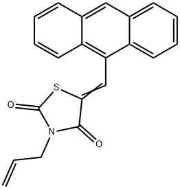 3-allyl-5-(9-anthrylmethylene)-1,3-thiazolidine-2,4-dione Struktur