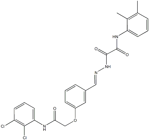 2-(2-{3-[2-(2,3-dichloroanilino)-2-oxoethoxy]benzylidene}hydrazino)-N-(2,3-dimethylphenyl)-2-oxoacetamide|