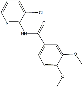 N-(3-chloro-2-pyridinyl)-3,4-dimethoxybenzamide 结构式