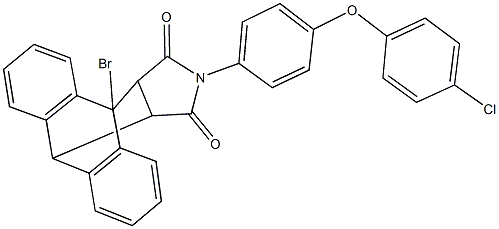 499100-71-9 1-bromo-17-[4-(4-chlorophenoxy)phenyl]-17-azapentacyclo[6.6.5.0~2,7~.0~9,14~.0~15,19~]nonadeca-2,4,6,9,11,13-hexaene-16,18-dione