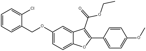 ethyl 5-[(2-chlorobenzyl)oxy]-2-(4-methoxyphenyl)-1-benzofuran-3-carboxylate|