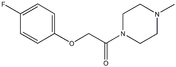 4-fluorophenyl 2-(4-methyl-1-piperazinyl)-2-oxoethyl ether Struktur