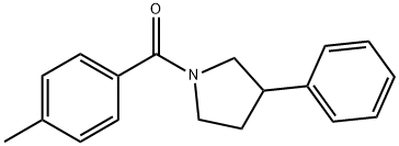 1-(4-methylbenzoyl)-3-phenylpyrrolidine 结构式