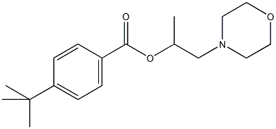 1-methyl-2-morpholin-4-ylethyl 4-tert-butylbenzoate 结构式