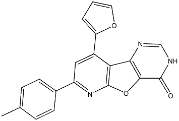 9-(2-furyl)-7-(4-methylphenyl)pyrido[3',2':4,5]furo[3,2-d]pyrimidin-4(3H)-one Structure