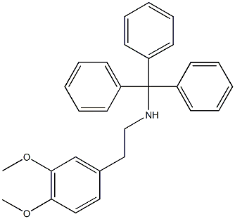 N-[2-(3,4-dimethoxyphenyl)ethyl]-N-tritylamine Struktur