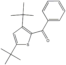 (3,5-ditert-butyl-2-thienyl)(phenyl)methanone Structure