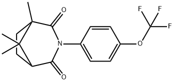 1,8,8-trimethyl-3-[4-(trifluoromethoxy)phenyl]-3-azabicyclo[3.2.1]octane-2,4-dione 结构式