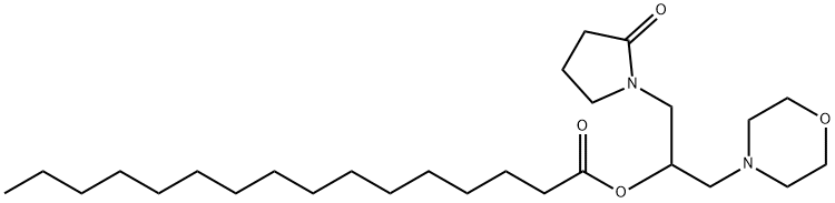 2-(4-morpholinyl)-1-[(2-oxo-1-pyrrolidinyl)methyl]ethyl palmitate,499187-47-2,结构式